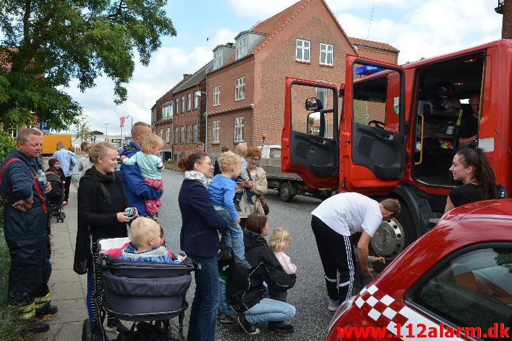 Brand i institution børnehuset. Danmarksgade i Vejle. 26/09-2014. Kl. 14:58.