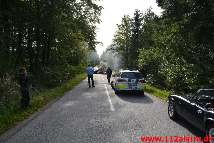 FUH med fastklemt. Munkebjergvej ved Vejle. 28/09-2014. Kl. 12:50.