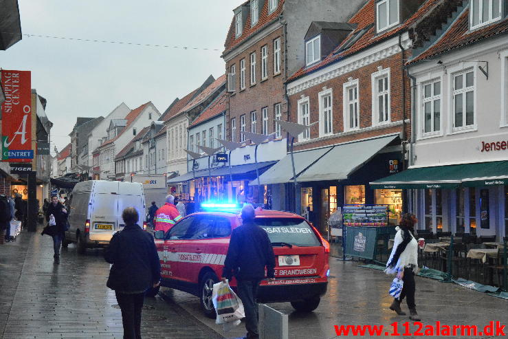 Brand i Etageejendom. søndergade 23 Vejle. 07/10-2014. KL. 10:47.