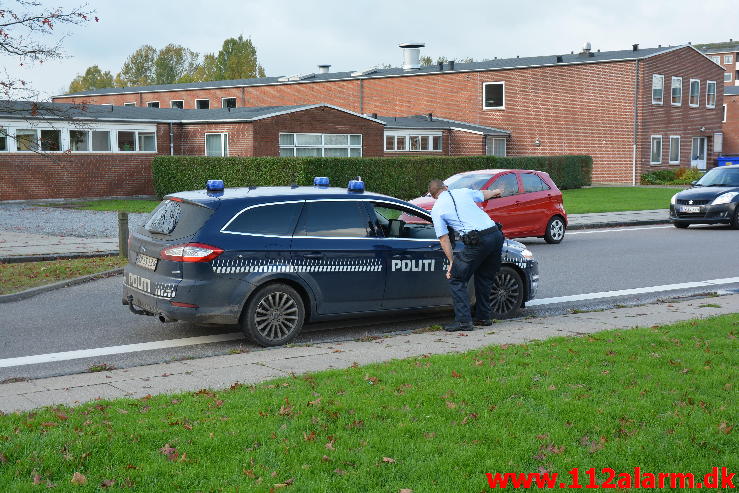 Bombe i Døgnboksen. Nørremark Center i Vejle. 17/10-2014. Kl. 14:15.