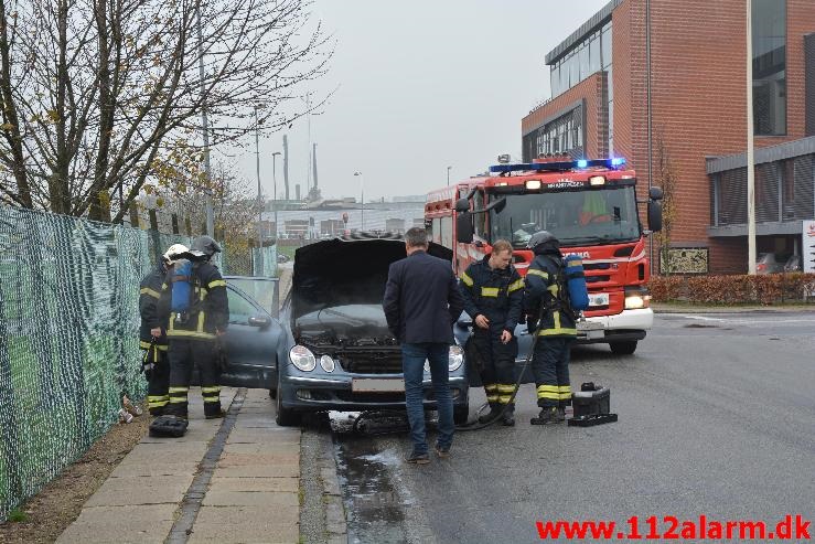 Bilbrand. Isabellahøj i Vejle. 14/11-2014. Kl. 14:04.