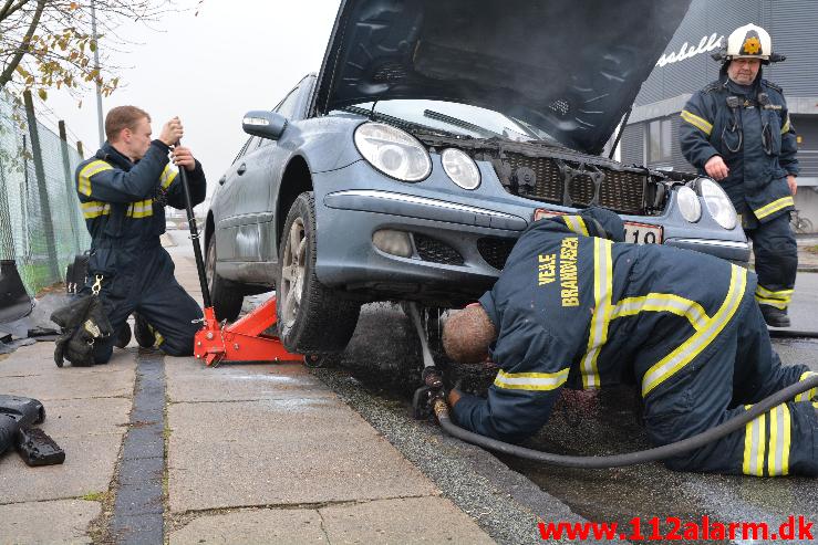 Bilbrand. Isabellahøj i Vejle. 14/11-2014. Kl. 14:04.