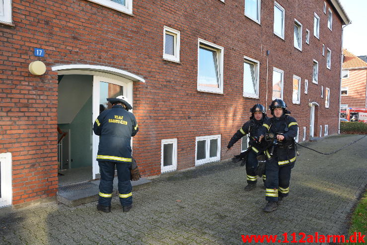Brand i Etageejendom Ellevang 17 i Vejle