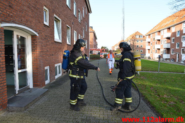 Brand i Etageejendom Ellevang 17 i Vejle