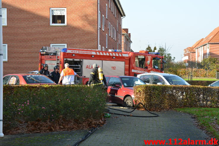 Brand i Etageejendom Ellevang 17 i Vejle