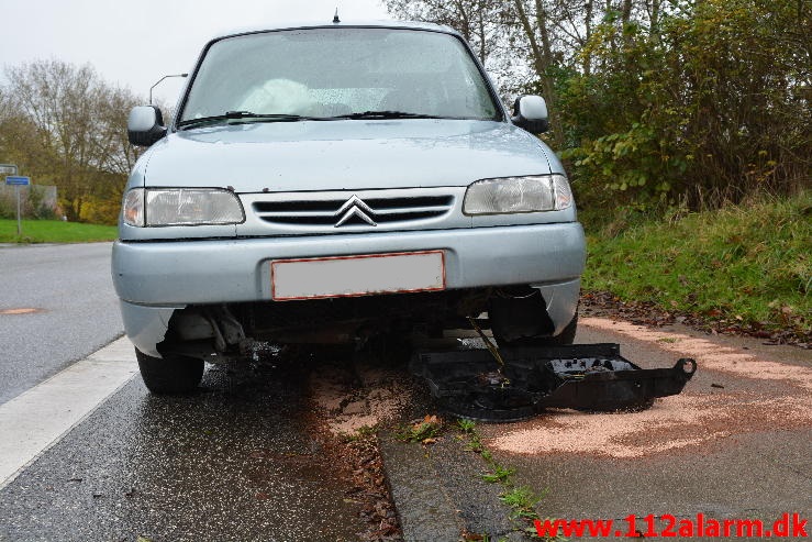 Pullert aflivet en Citroen Berlingo. Moldevej i Vejle. 05/11-2014. Kl. 13:01.