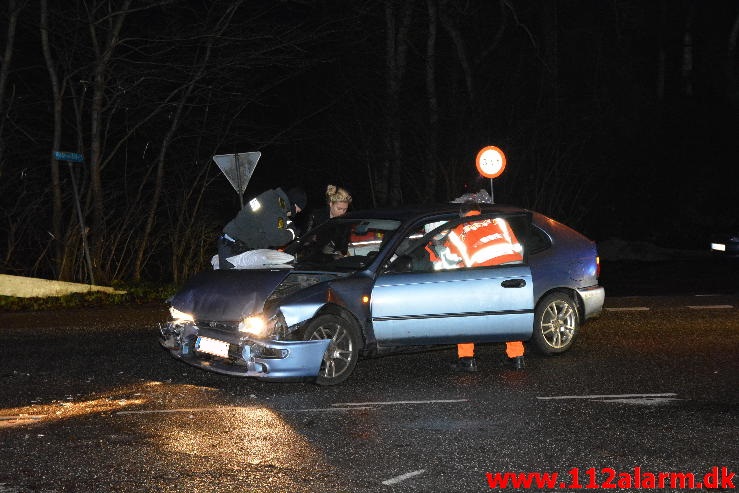 FUH med fastklemt. Koldingvej i Vejle. 15/12-2014. Kl. 18:32.