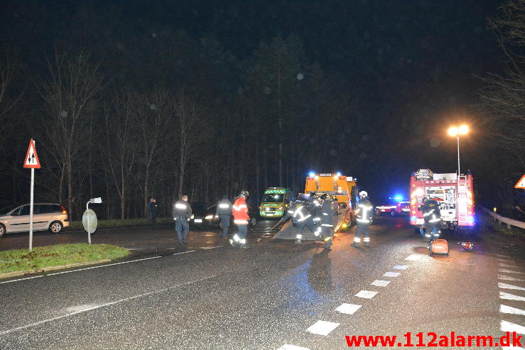 FUH med fastklemt. Koldingvej i Vejle. 15/12-2014. Kl. 18:32.