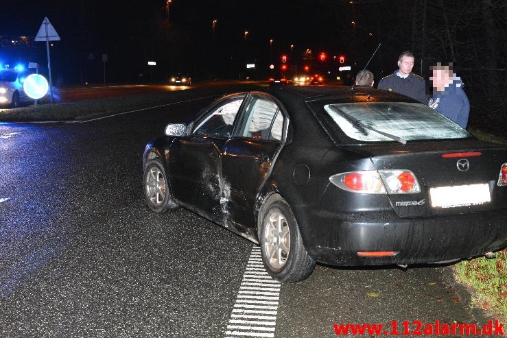 FUH med fastklemt. Koldingvej i Vejle. 15/12-2014. Kl. 18:32.