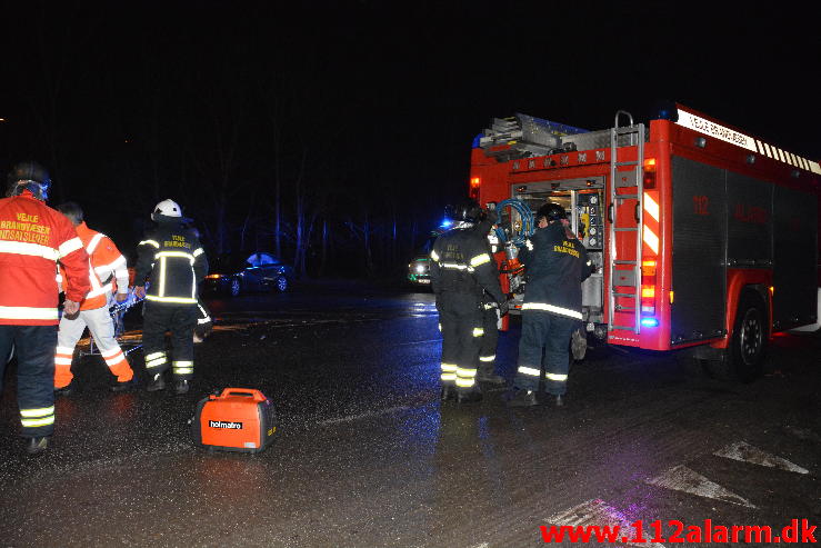 FUH med fastklemt. Koldingvej i Vejle. 15/12-2014. Kl. 18:32.