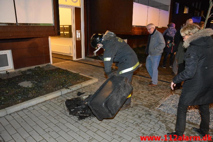 Brand Etageejendom . Stævnen 13 på Havnen i Vejle. 19/12-2014. Kl. 16:23.