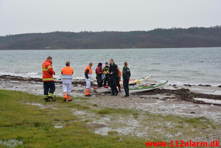Redning - Drukneulykke.  Ved Tirsbæk strand. 23/12-2014. KL. 12:13.