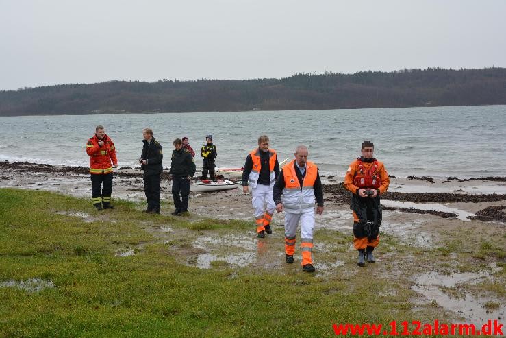 Redning - Drukneulykke.  Ved Tirsbæk strand. 23/12-2014. KL. 12:13.