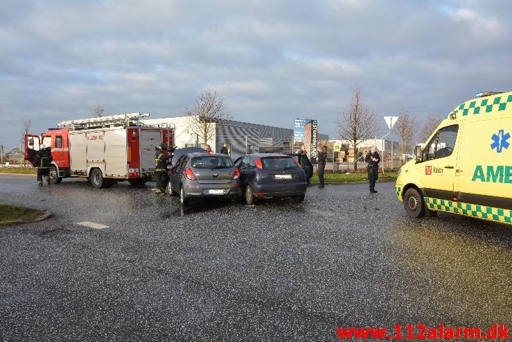 FUH med fastklemt. Lindevej i Lindved.  30/12-2014. Kl. 13:39.