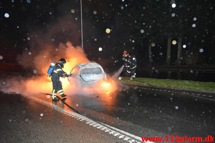 Kørte galt og flygtet fra stedet. Grønlandsvej i Vejle. 08/01-2015. Kl. 01:38.