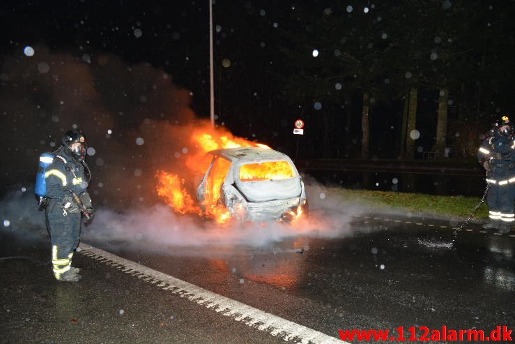 Kørte galt og flygtet fra stedet. Grønlandsvej i Vejle. 08/01-2015. Kl. 01:38.