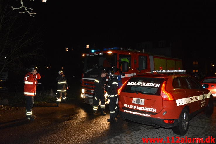 Gaslugt i bygning. Valdemarsgade 15 i Vejle. 13/01-2015. Kl. 18:02.