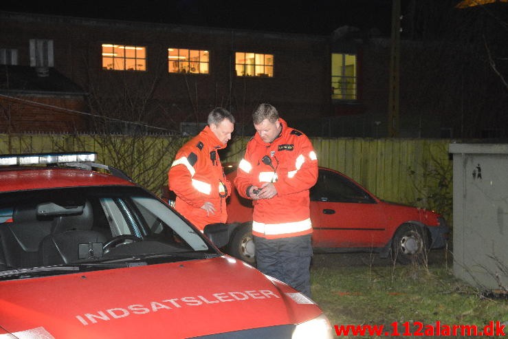 Gaslugt i bygning. Valdemarsgade 15 i Vejle. 13/01-2015. Kl. 18:02.