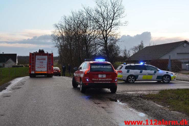 FUH med Fastklemte. Grønlandsvej ved Køreteknisk Anlæg. 14/01-2015. Kl. 15:32.