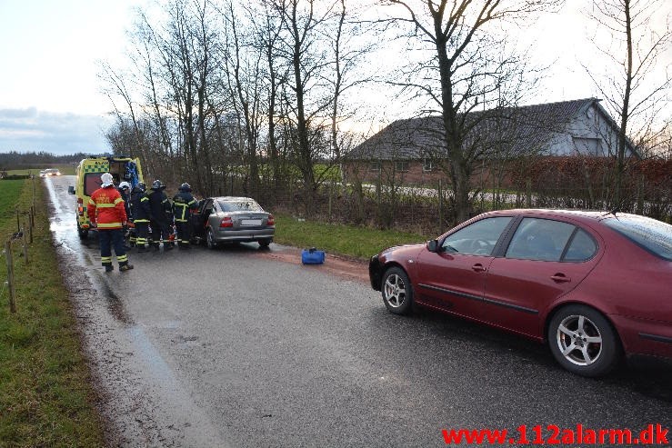 FUH med Fastklemte. Grønlandsvej ved Køreteknisk Anlæg. 14/01-2015. Kl. 15:32.