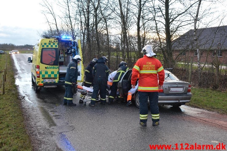 FUH med Fastklemte. Grønlandsvej ved Køreteknisk Anlæg. 14/01-2015. Kl. 15:32.