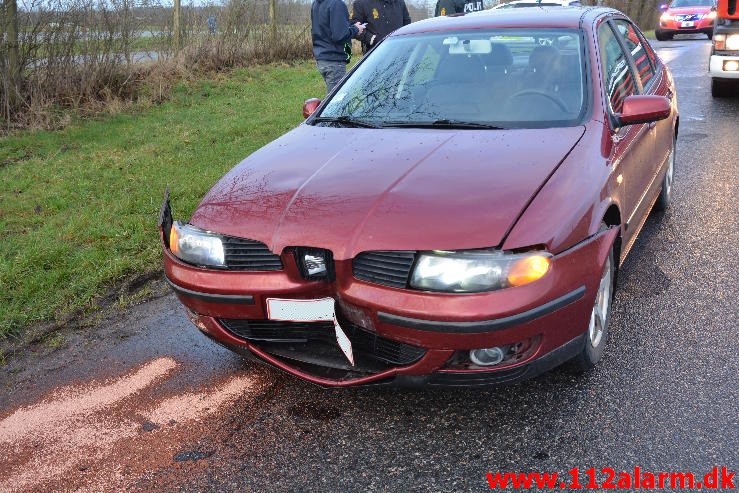 FUH med Fastklemte. Grønlandsvej ved Køreteknisk Anlæg. 14/01-2015. Kl. 15:32.