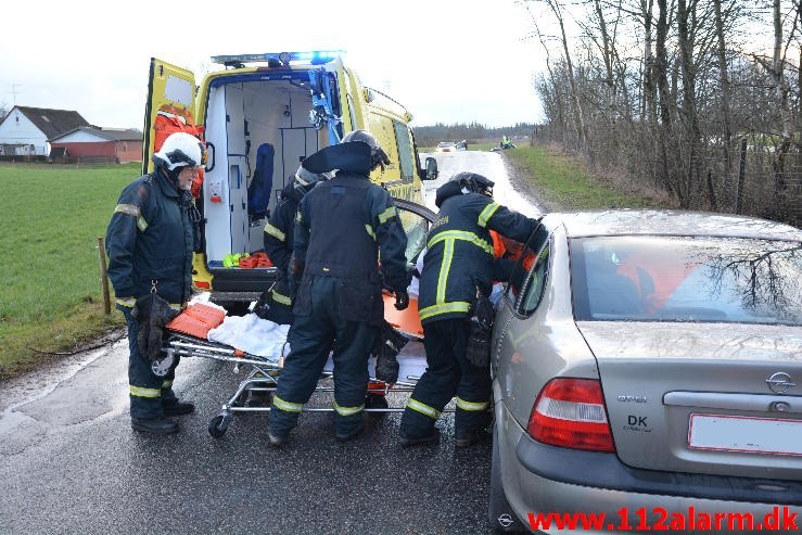 FUH med Fastklemte. Grønlandsvej ved Køreteknisk Anlæg. 14/01-2015. Kl. 15:32.