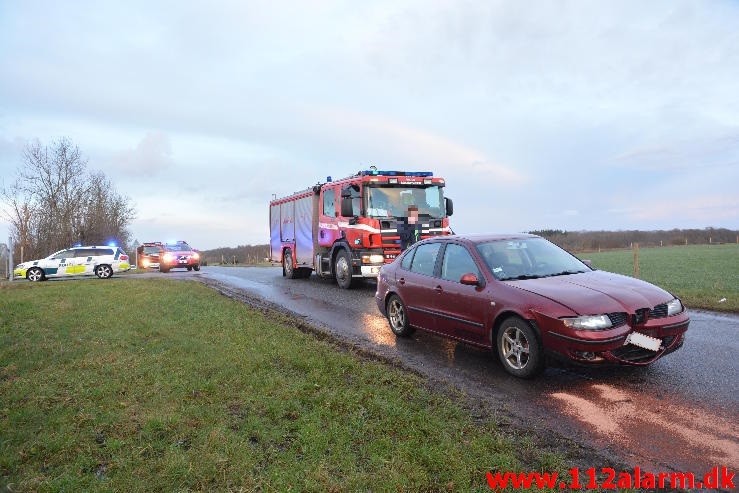 FUH med Fastklemte. Grønlandsvej ved Køreteknisk Anlæg. 14/01-2015. Kl. 15:32.