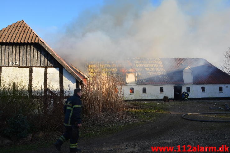 Gårdbrand. Jellingvej i Vejle. 27/01-2015. Kl. 14:41.