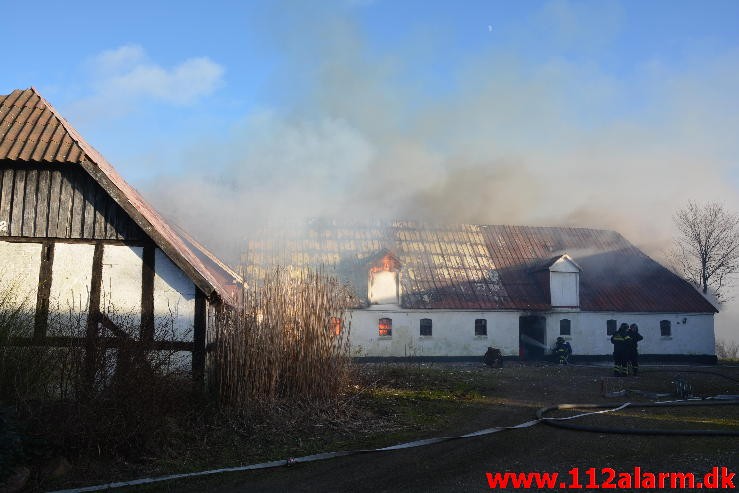 Gårdbrand. Jellingvej i Vejle. 27/01-2015. Kl. 14:41.