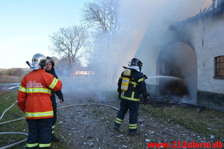 Gårdbrand. Jellingvej i Vejle. 27/01-2015. Kl. 14:41.