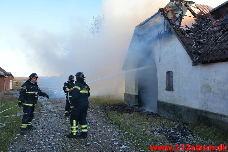 Gårdbrand. Jellingvej i Vejle. 27/01-2015. Kl. 14:41.