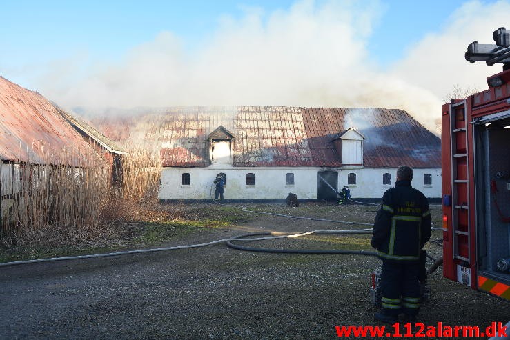 Gårdbrand. Jellingvej i Vejle. 27/01-2015. Kl. 14:41.