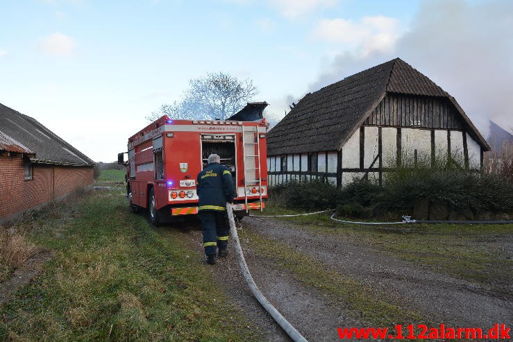 Gårdbrand. Jellingvej i Vejle. 27/01-2015. Kl. 14:41.