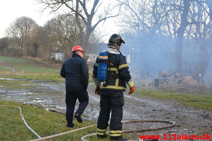 Gårdbrand. Jellingvej i Vejle. 27/01-2015. Kl. 14:41.