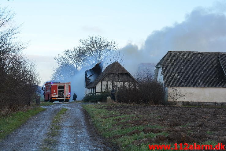 Gårdbrand. Jellingvej i Vejle. 27/01-2015. Kl. 14:41.