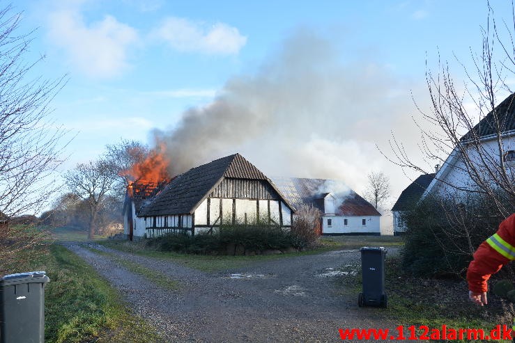 Gårdbrand. Jellingvej i Vejle. 27/01-2015. Kl. 14:41.