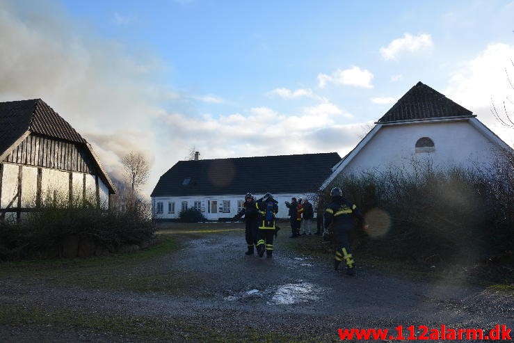 Gårdbrand. Jellingvej i Vejle. 27/01-2015. Kl. 14:41.