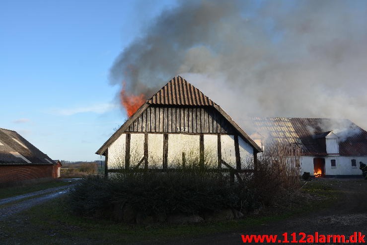 Gårdbrand. Jellingvej i Vejle. 27/01-2015. Kl. 14:41.