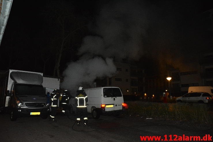 Bilbrand. Flegmade 10 i Vejle. 31/01_2015. Kl. 05:41.