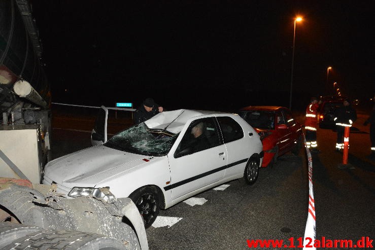 ! ØVELSE ! FUH med fastklemt. Teknikkervej 4 I Hedensted. 19/02-2015. KL. 18:27.