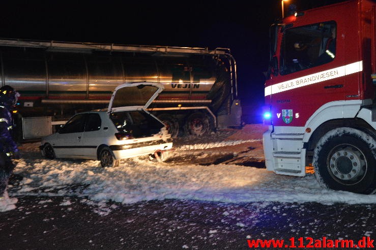 ! ØVELSE ! FUH med fastklemt. Teknikkervej 4 I Hedensted. 19/02-2015. KL. 18:27.