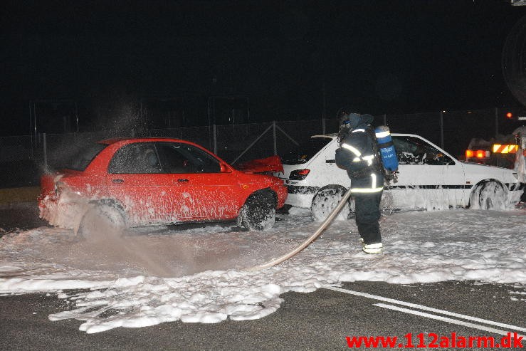 ! ØVELSE ! FUH med fastklemt. Teknikkervej 4 I Hedensted. 19/02-2015. KL. 18:27.