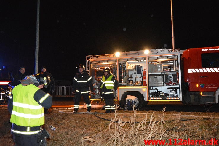 ! ØVELSE ! FUH med fastklemt. Teknikkervej 4 I Hedensted. 19/02-2015. KL. 18:27.