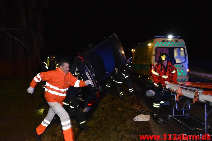 FUH med fastklemt. Andkær på Andkærvej. 10/03-2015. Kl. 21:08.