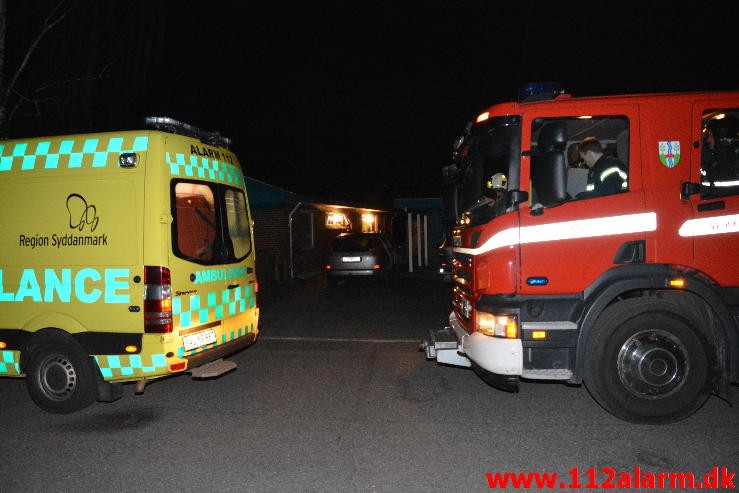 Mindre brand i Bygning. Bandvang i Vejle. 17/03-2015. Kl. 21:31.