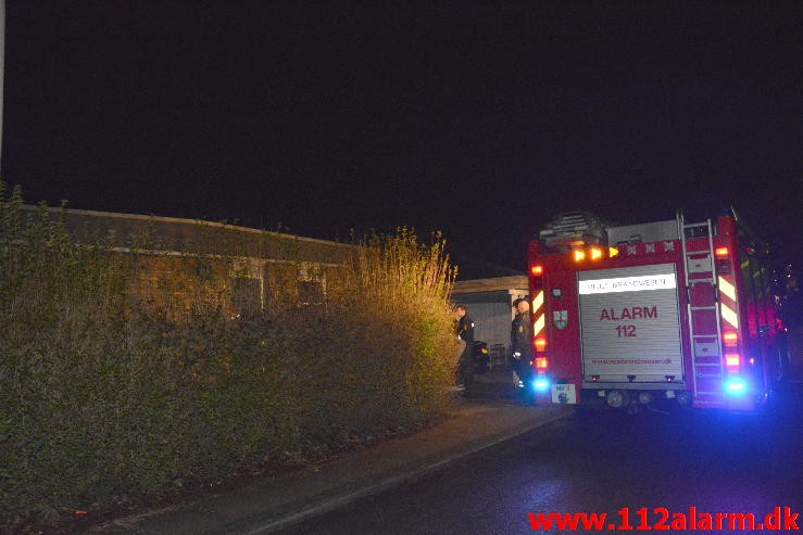 Brand i Villa. Eskholtvænget i Mølholm i Vejle. 1/03-2015. Kl. 21:44.