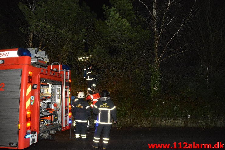 Industribrand. Storhaven i Vinding i Vejle. 04/03-2015. Kl. 19:47.