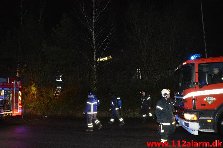 Industribrand. Storhaven i Vinding i Vejle. 04/03-2015. Kl. 19:47.