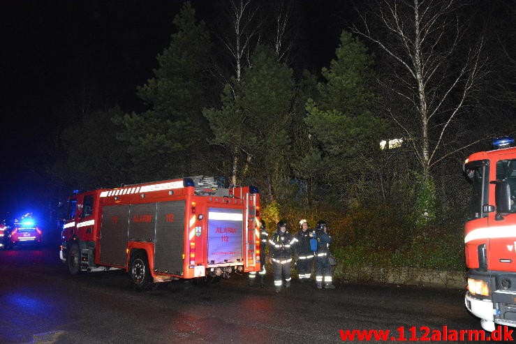 Industribrand. Storhaven i Vinding i Vejle. 04/03-2015. Kl. 19:47.